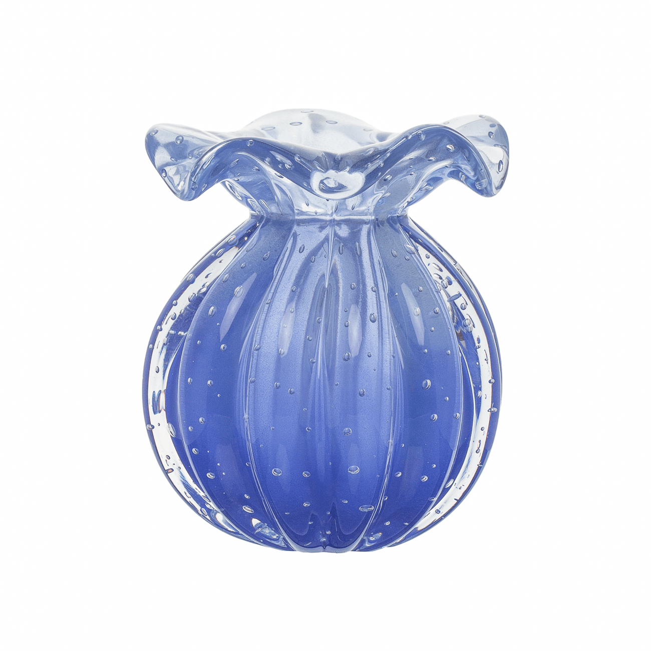 Vaso De Decora o Em Murano Trouxinha Love Blueberry vaso-de-decora-o-em-murano-trouxinha-love-blueberry